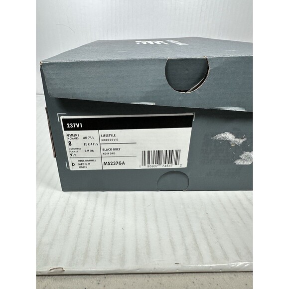 Size 8 New Balance 237v1 Low Black Grey Mens Shoe Sneaker MS237GA - Picture 8 of 8